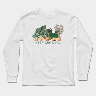 Keep Growing, House Plants Illustration 7 Long Sleeve T-Shirt